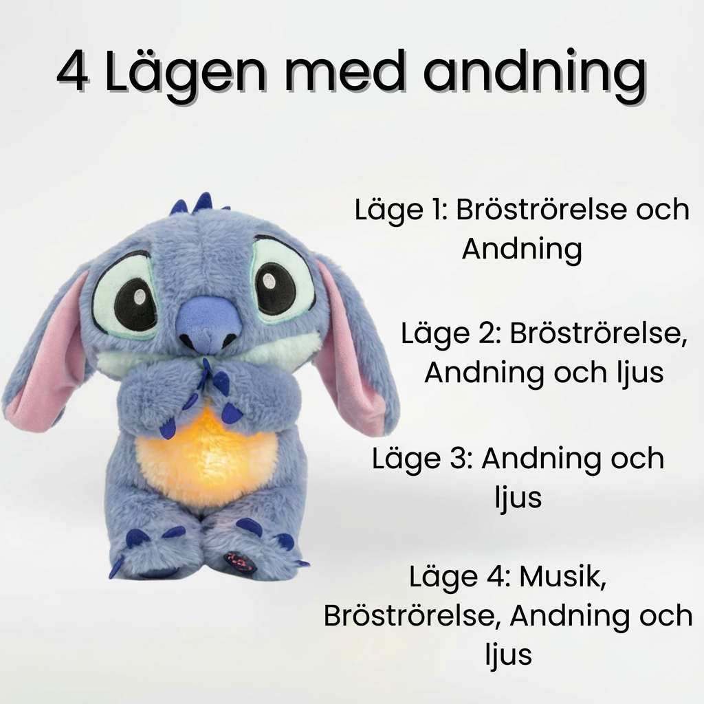 Kivogadget™ Lugnande Stitch gosedjur