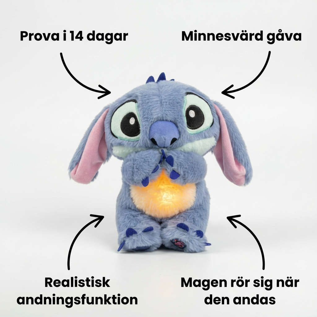 Kivogadget™ Lugnande Stitch gosedjur